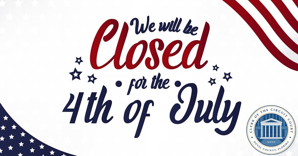 4th of July closure announced with patriotic colors