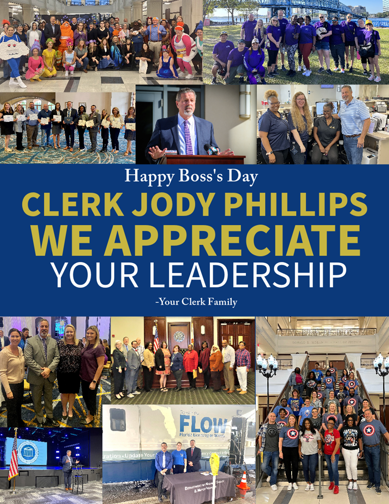 Boss's Day Photo Collage of Clerk Phillips