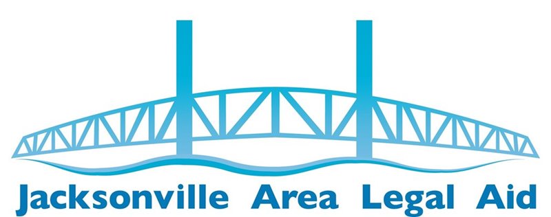 Logo of Jacksonville Area Legal Aid showing the main street bridge